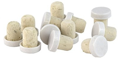 New Plastic Topped Wine Corks - Pack of 30 for Corking Home Made Wines & Liqueurs Home Brew (White)