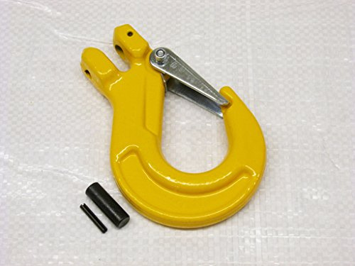 Lifting Clevis Sling Hook with Latch 13MM (Grade 80 5.3 Ton Chain Component 5.3T)