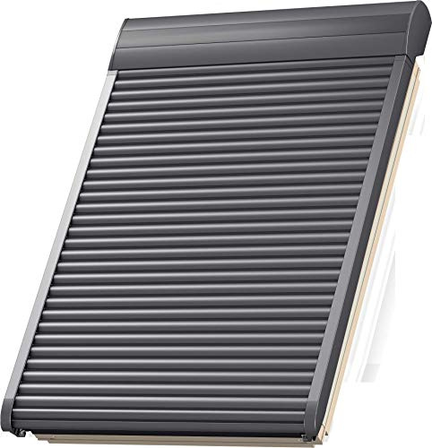 VELUX Elektro-Rollladen SML SK06 0000S, Aluminium Dunkelgrau