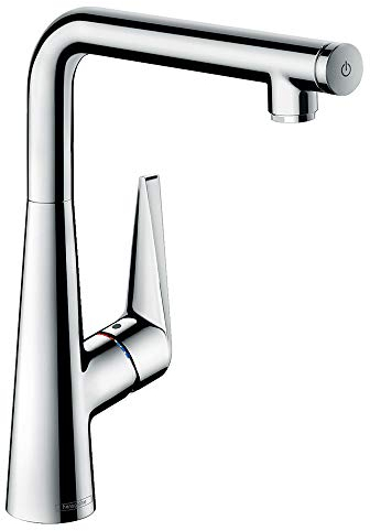 hansgrohe Talis Select S Einhebel-Küchenarmatur, Komfort-Höhe 300mm mit schwenkbarem Auslauf, Chrom