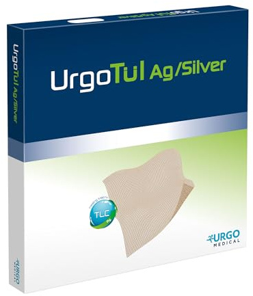 UrgoTül Silver Wundgaze 5 cm x 5 cm, 10 St