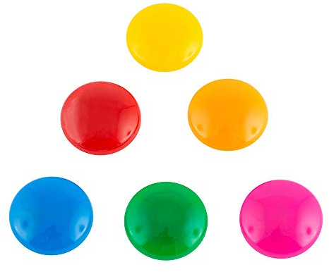 D.RECT 9174 Magnete Haftmagnete für Whiteboard Kühlschrank Magnettafel Magnetwand klein 30mm 6 Stück