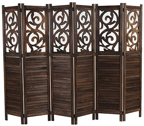Mendler Paravent Istanbul - 170x240cm, braun | Raumteiler, Trennwand, Sichtschutz, Ornamente