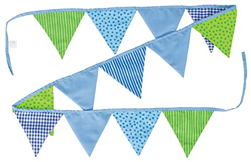 goki 60767 Wimpelkette blau-grün