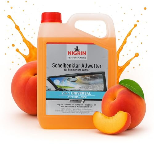 NIGRIN Performance Scheibenklar Allwetter | 3 Liter | mit Frostschutz bis -11°C | Reinigungszusatz für Autoscheiben und Scheinwerfer | entfernt Schmutz, Insekten, Salz | klare Sicht | gebrauchsfertig