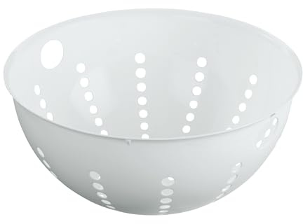 Koziol PALSBY M & L Seihe 2 & 5 Liter | Sieb für Salat, Nudeln, Gemüse und Obst| bruchfest, stapelbar, biozirkulärer Kunststoff, spülmaschinengeeignet | Küche, Haushalt (cotton white, 5 Liter)