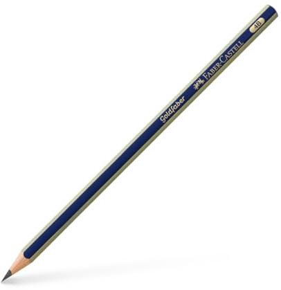 Faber-Castell 112504 - Bleistifte Set Goldfarber, 12 Bleistifte, Härtegrad 4B