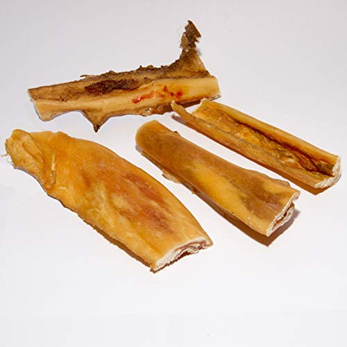 Warnick’s Tierfutterservice Rinderkopfhaut Kausnack für Hunde, Rind, 1000g