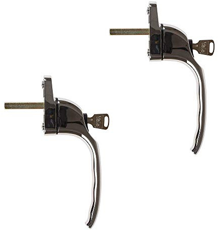 Yale p-2ywhlck40 N-pc PVCU Inline Abschließbarer Fenstergriff, poliertes Chrom