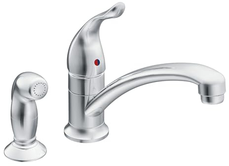 Moen 7437 Chateau One-Handle Low Arc Kitchen Faucet, Chrome