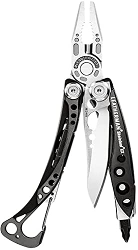 LEATHERMAN - Skeletool CX Multi-Tool, leicht und kompakt, mit 7 wichtigen Werkzeugen, aus rostfreiem Stahl, mit Nylon Holster