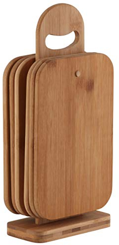 axentia Tablas de Cortar, Bambú, 22 x 14 x 0,8 cm