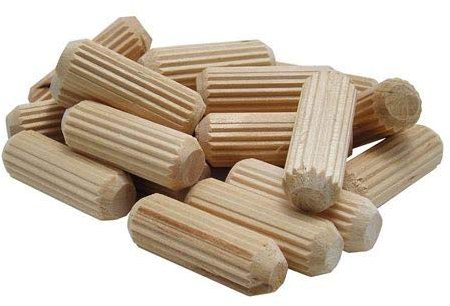 Chevilles en bois cannelé 5 mm x 30 mm Lot de 25