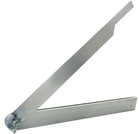 hedue 4317784858373 Fausse équerre acier, 25 cm, 1 pièce, T725