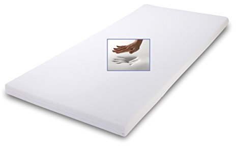 Viskoelastische/viscoelastische Matratzenauflage Relax Höhe 4 oder 5 cm, 180/200 x 200 cm, Visco Auflage für Matratze, Visko Topper Soft/weich inkl. Baumwollbezug günstig