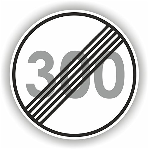 300 kmh 8,5x8,5cm Auto Aufkleber Geschwindigkeit aufgehoben JDM Tuning Sticker Decal Autobahn Autoaufkleber OEM DUB Stickerbomb Bombing FUN 191