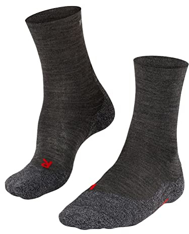 FALKE Damen TK2 Sensitive Wandersocken atmungsaktive schnelltrocknende klimaregulierende geruchshemmende Wolle Funktionsmaterial mittelstarke Polsterung druckfreier Komfortbund antiblasen 1 Paar | Hoher Komfort im Mittelgebirge