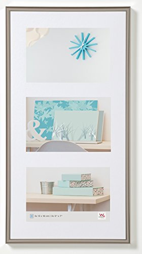 walther design tavelram stål 3x 13x18 cm galleri med passepartout, New Lifestyle plastram KV338D