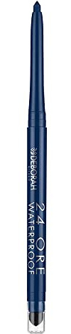 Deborah Milano - Matita Occhi 24 Ore Automatica Waterproof, 04 Blue, a Lunga Durata, Alta Precisione e Ultra-pigmentata, Dona uno Sguardo Intenso e Definito, 0.5 gr