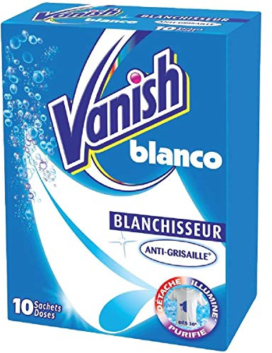 10 sachets - Blanco blanchisseur anti-grisaille