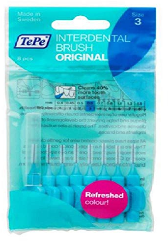 TePe 0.6 mm Size 3 Original Interdental Brush - Pack of 8