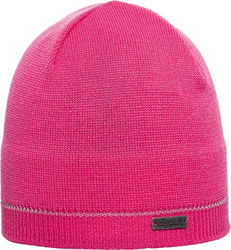 Eisglut Pacer Merinomütze mit Reflexstreifen Pink