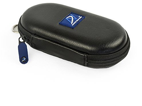 Upgrade Carrying Case For Bose QuietComfort 20 (QC20/QC20i) Bang & Olufsen H3 ANC Sennheiser CX700 and similar Active Noise Cancelling In-Ear earphones (PU Leather Black)