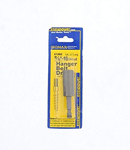 Eazypower 81293 3/8 -16 Thread Hanger Bolt Driver (1 Pack)