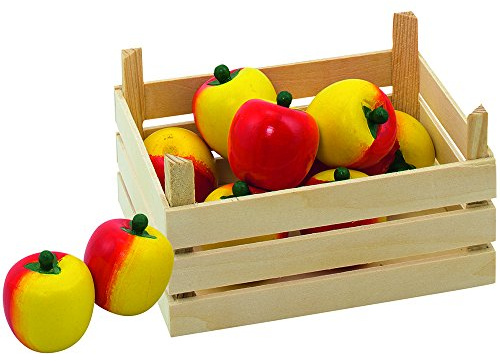 Goki 51665 - Kaufläden und Zubehör - Äpfel, Obstkiste