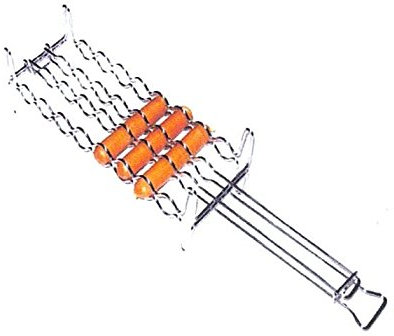 Filtex Griglia cromata per Salsiccia c/Piedi, Argento, Unica