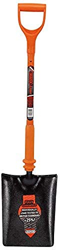 Draper 75169 Expert Taper Mouth Shovel Fully Insulated and Solid Forged,Orange,Black