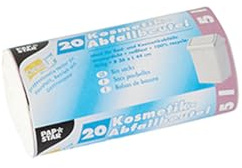 Papstar 1 Karton = 20x20 Müllbeutel, LDPE 5 l 44 cm x 36 cm weiss 12057