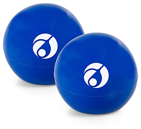 AFH Webshop Gewichtsball | Sportball | Gymnastikball | ca. 2,0 kg | 2 Stück blau