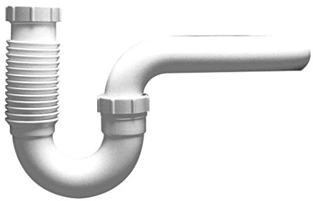 PF WaterWorks FlexTRAP Expandable and Flexible P-Trap - Universal (1-1/2-Inch or 1-1/4-Inch x 1-1/2-Inch); PF0704