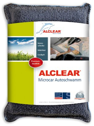 ALCLEAR 950014 Spugna antiappannante 13x10x3,5 cm, spugna ultra-microfibra contro vetri auto appannati, per parabrezza, finestrini laterali & specchietti. Mantieni l'interno dell'auto asciutto.