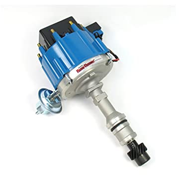 Pertronix D1102 Flammenwerfer Verteiler HEI mit blauer Kappe für Oldsmobile V8
