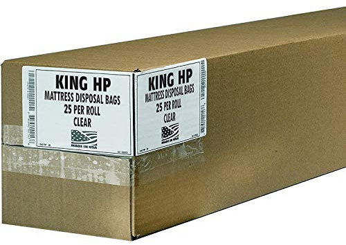 Aluf Plastics High Performance 3.0 MIL (eq) Clear Mattress King Bag - 90 x 95 (Pack of 25)