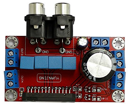 Q-BAIHE TDA7850 4 x 50 W 4 canaux Carte amplificateur audio 12 V Interface AV DIY