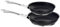 Circulon Infinite Pfannenset Induktion 2-teilig - Bratpfanne 25cm und 30cm im Set - Antihaft Pfanne mit Griff aus Edelstahl - Spülmaschinenfest - Hartanodisiertes Aluminium, Schwarz