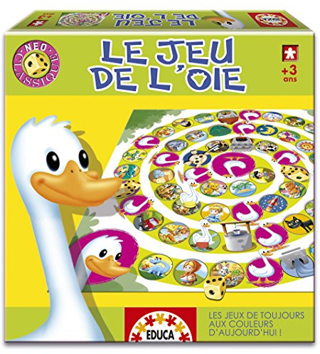 Educa - Le Jeu de l'Oie - Jeu de Société Classique avec Dés – Jeu de Plateau Familial pour Enfants dès 5 Ans – Idée Cadeau Enfant (14567)