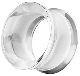 Piercingfaktor Flesh Tunnel Ohr Piercing Plug Ohrpiercing Hollow Double Flared Kunststoff Tube