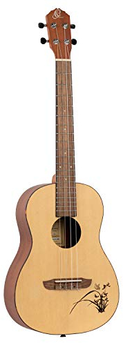Ortega Guitars Bariton Ukulele Akustisch – Bonfire Series – Fichte, Sapele, Natur (RU5-BA)