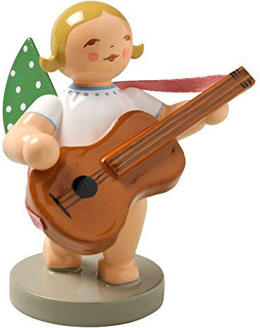Wendt & Kuhn Grunhainichen Engel Gitarre Handbemalt
