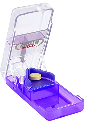 EZY DOSE EZY DOSE Pill Cutter with Safety Shield, Safely Cut Pills and Vitamins, Pill Splitter, Colours may vary
