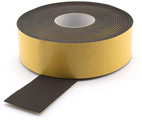 GleitGut Filzband selbstklebend schwarz Länge: 1 m Filzklebeband Meterware Stärke: 3 mm Filzstreifen (Breite 50 mm)