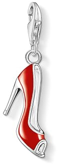 THOMAS SABO Damen-Charm Club-Anhänger Pumps/Schuh rot emailliert 925er Sterlingsilber 0301-007-10
