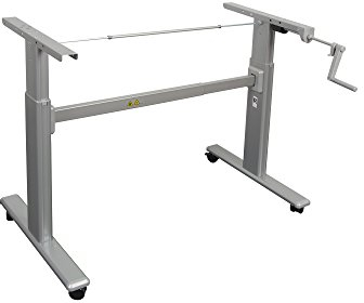 STEELFORCE PRO 100 HC Manuell Höhenverstellbares Schreibtischgestell Bürotisch Home-Office 68-109 cm