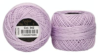 Anchor Perlgarn 8, 4591008-00342, Farbe:lavendel, Stickgarne