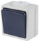 as - Schwabe Conmutador de superficie con dos entradas de cable, 230 V, 10 A, IP54 | 62450