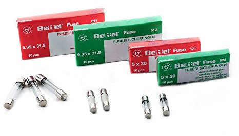 EDI-TRONIC fusibles en Verre 10A Lentement 5x20mm 250V Träge TYP522 10-Pack 10 pièces